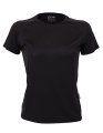 Dames Sportshirt CONA SPORTS Rainbow Tech Tee Zwart